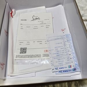 Christian Louboutin Shoe Box with Dust Bag and Receipts